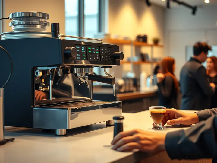 工程师安装调试咖啡机